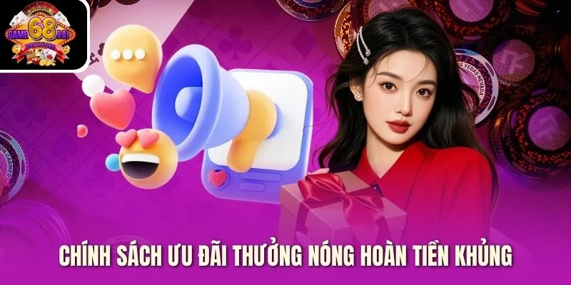 Chính sách ưu đãi thưởng nóng hoàn tiền khủng
